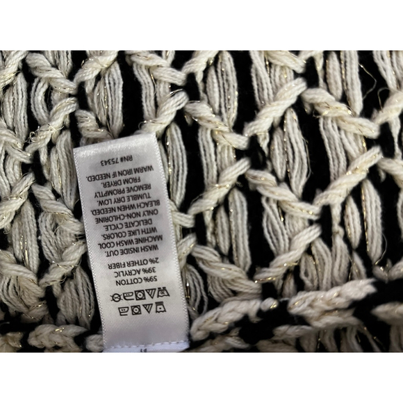 Max Studio Cardigan, Kid’s L (6X), Black & White - Picture 8 of 11